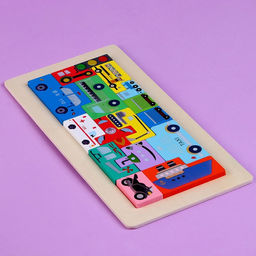 Пазл-тетрис Транспорт 30 15 1 см