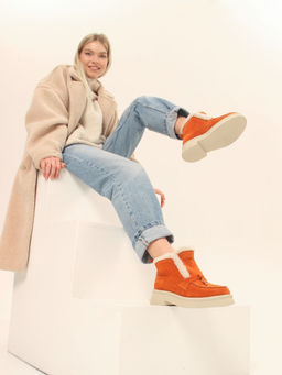 Ботинки EDART 307.florida be.мандарин замша/шерсть - Ed'art фото 19