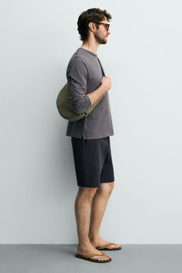 BOLSO HOMBRO NYLON S / Verde Caqui