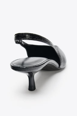 SLINGBACK HIGH-HEEL SHOES - Zara фото 15