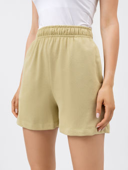 Шорты свободного силуэта в желто-зеленом цвете желто -зеленый 332296 - Mark formelle фото 2