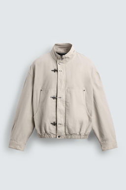 CROPPED FIT FIREMAN CLASP JACKET - Zara фото 17