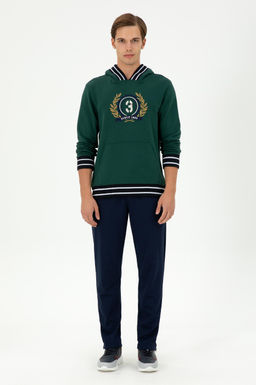 Мужской темно-зеленый свитшот Неожиданная скидка в корзине