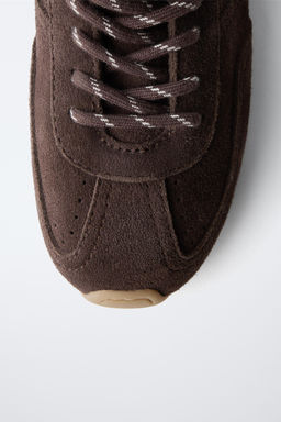 LEATHER TRAINERS - Zara фото 4