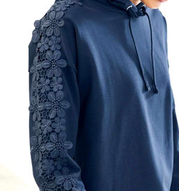 Толстовка, темно-синяя - Linea tesini фото 5