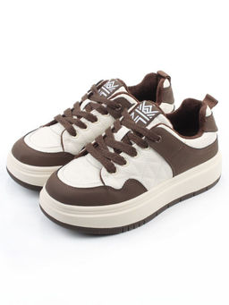 04-PDH336-3 BROWN Кроссовки демисезонные женские (натуральная кожа, нубук)