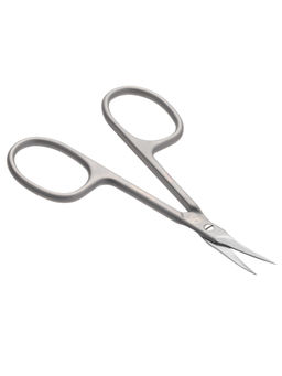 Frau Finger Ножницы маникюрные для кутикулы изогнутые / Premium PS 24, матовые, ручная заточка, 9,3 см