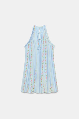 VESTIDO MINI HALTER ESTAMPADO FLORAL / Multicolor - Zara фото 8