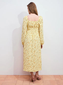 Платье миди с цветочным принтом / Zarina  фото 6