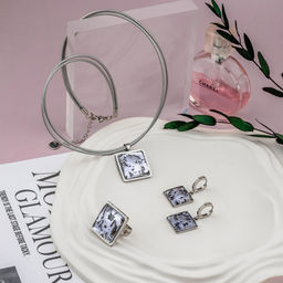 Серьги из муранского стекла LILAC LS3545