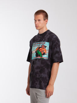 Футболка ЗАПОРОЖЕЦ Karate Game Loose Fit Tiy Die BLACK  фото 5