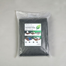 Геотекстиль иглопробивной, 10×1.5 м, плотность 200 г/м², с УФ-стабилизатором, чёрный, Greengo, Эконом 50%