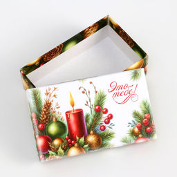 Набор подарочных новогодних коробок 10 в 1 Ёлочные игрушки, 32.5?20?12.5 - 12?7?4 см