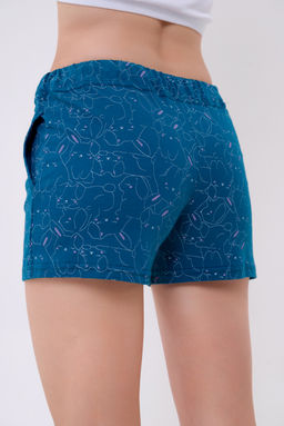 Шорты женские из кулирки Молодежные петроль