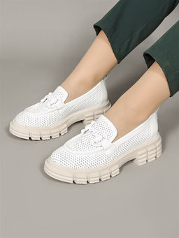 Лоферы женские комфорт 011-762 Beyaz