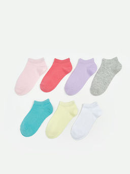 Basic K?z ?ocuk Patik ?orap 7li
