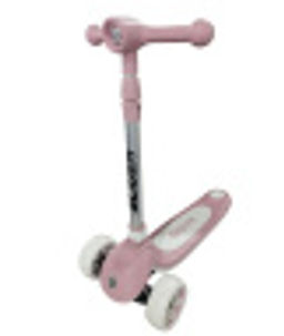 Самокат трехколесный Slider, светящиеся колёса и платформа, руль складной с фонариком