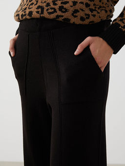 Beli Lastikli Kad?n Triko Pantolon