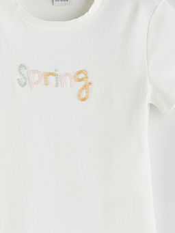 Bisiklet Yaka K?z ?ocuk Ti??rt