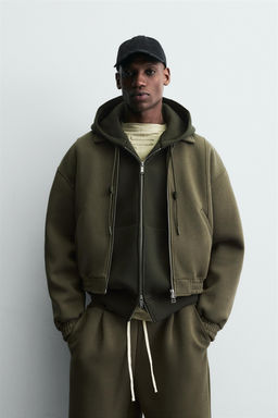 NEOPRENE-EFFECT BOXY FIT JACKET - Zara фото 12