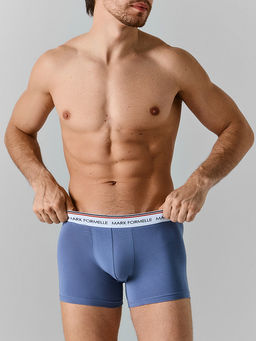 Цена за 2 штуки! Трусы боксеры мужские синие - Mark formelle фото 2