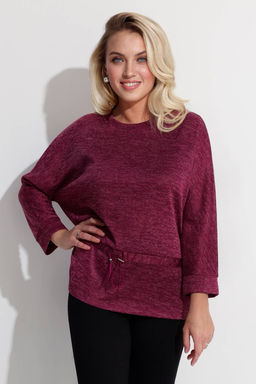 Видеообзор. Блузка женская 4326/02/Винный меланж - Rise фото 4