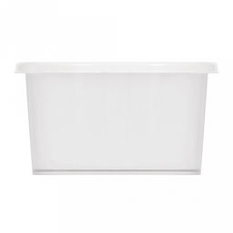 Контейнер для продуктов пластмассовый 1,0л 19,6х12,6х7,5см, овальный, подходит для СВЧ, белый (Россия) - Домашняя мода фото 4