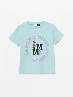 Bisiklet Yaka Minnie Mouse Bask?l? K?sa Kollu K?z ?ocuk Pijama Tak?m? - Waikiki фото 2