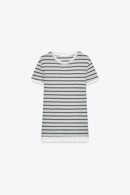DOUBLE STRIPE T-SHIRT - Zara фото 18