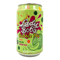 Напиток холодный чай Бабл Ти со вкусом груши и дыни Bubble Tea Lady Boba Madam Hong, Тайвань, 320 мл