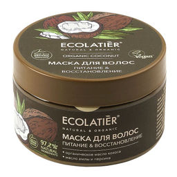 Ecolatier Organic Farm GREEN Маска д/волос Питание+Восст."COCONUT Oil" 250мл банка