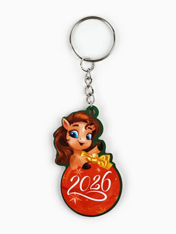 Цена за 6 шт. Брелок новогодний, МИКС