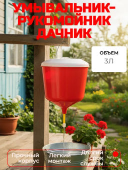Умывальник-рукомойник 3л. Дачник М1157