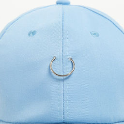 Кепка женская MINAKU с кольцами, цвет голубой, размер 56-58