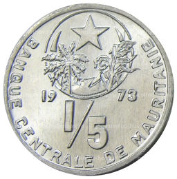 1/5 угии 1973 года Мавритания