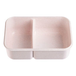 Ланч бокс в школу Доляна, с приборами, пшеничная солома, 1.1 л, 21.5×15×7.6 см, зелёный