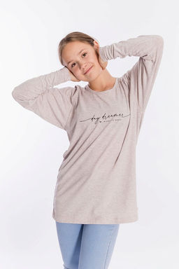 Лонгслив М222085Па Бежевый - Елена фото 4