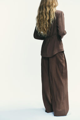 DOUBLE PLEAT TROUSERS WITH FLAPS