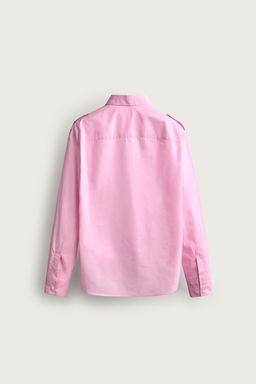CAMISA RELAXED FIT TRABILLAS / Rosa - Zara фото 8