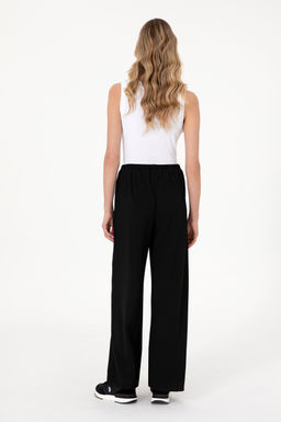 Kad_n Siyah Bel Detayl_ Loose Fit Kanvas Pantolon Sepette S_rpriz _ndirim - U.s. polo assn фото 4