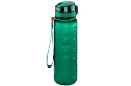 Бутылка для воды 1000 мл 7,8*7,8*28,5 см Style Matte с углубл. д/пальц, темно-зеленая, мотивац. - Elan gallery фото 25