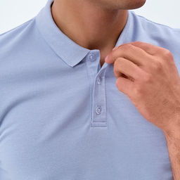 Футболка поло мужская MINAKU REGULAR FIT: серая, р-р 44