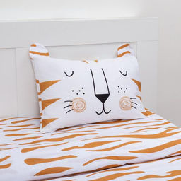 Постельное бельё 1.5-спальное «Этель» Sleepy tiger, бязь