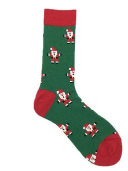 Носки НГ р.40-45 New year Пиксельный Санта