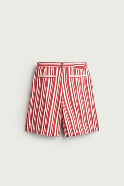 BERMUDA WIDE FIT RAYAS / Rojo - Zara фото 8