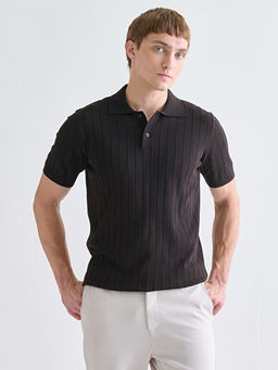 Polo Yaka K?sa Kollu Erkek Triko Kazak