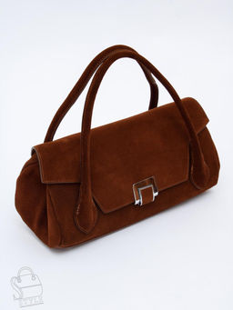 Сумка женская кожаная 9586YF brown Polina&Eiterou
