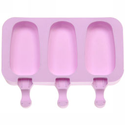 Цена за 2 шт. Форма для приготовления мороженого "Эскимо" силиконовая 19,5*15см