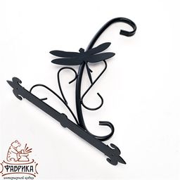 Кронштейн для подвесных кашпо Стрекоза 201-030B - Фабрика интерьерной ковки фото 2