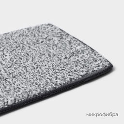 Насадка для швабры Raccoon, на липучке, микрофибра, крепления с 2-х сторон, 3212 см  фото 3
